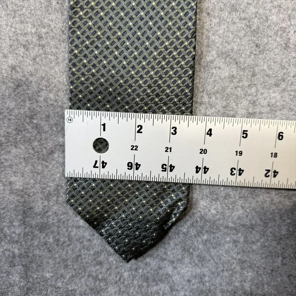 Tommy Hilfiger Mens‎ Dress Tie 100% Silk Green/Blue